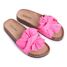PS1 Pantofole Da Donna Su Fiocchi Di Sughero Fucsia Felis rosa