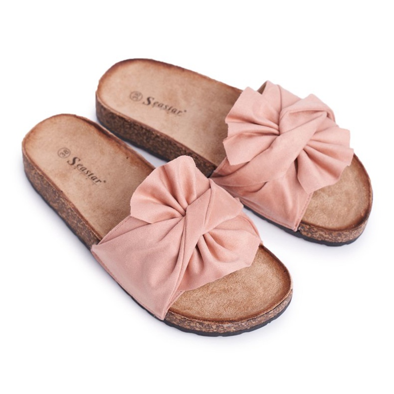 SEA Pantofole Da Donna Su Fiocchi Di Sughero Rosa Felis