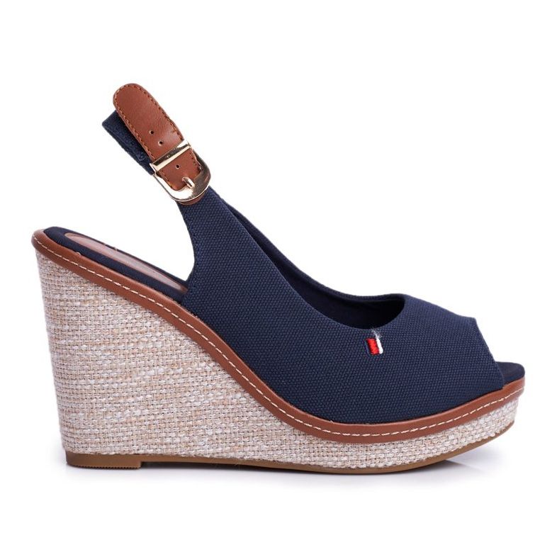 SEA Sandali da donna con zeppa Navy Blue Tommy blu navy