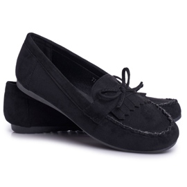 BUGO Mocassini Donna Scamosciato Nero Velucci