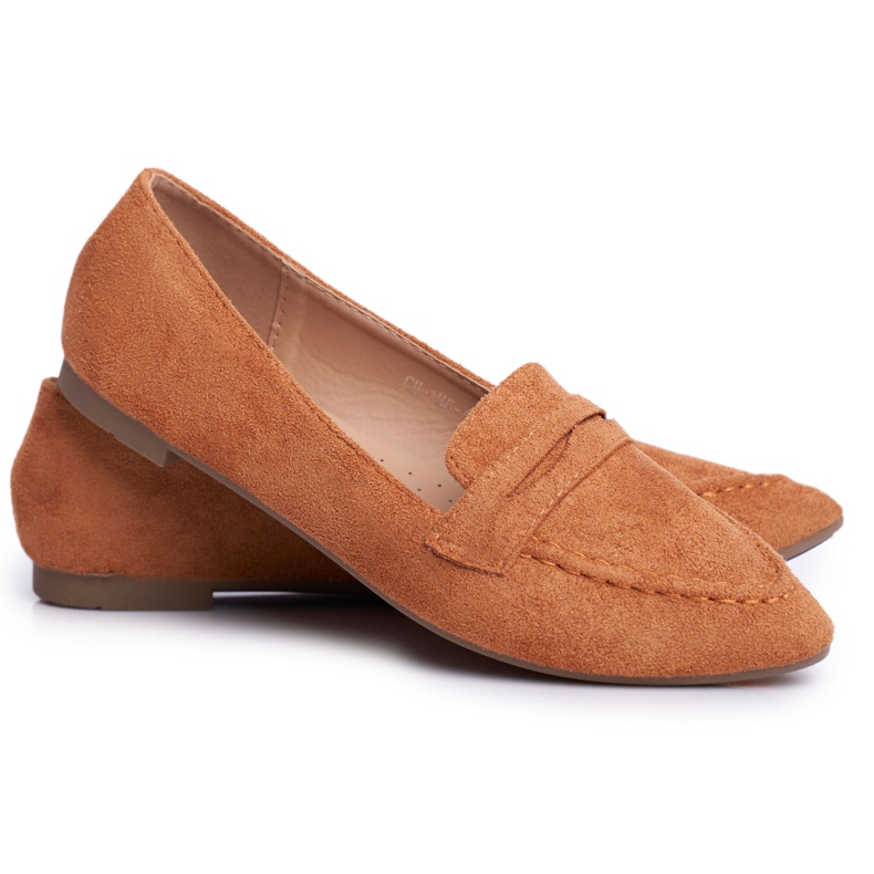 BUGO Mocassini Donna Scamosciato CH-1M6 Cammello Laveria marrone