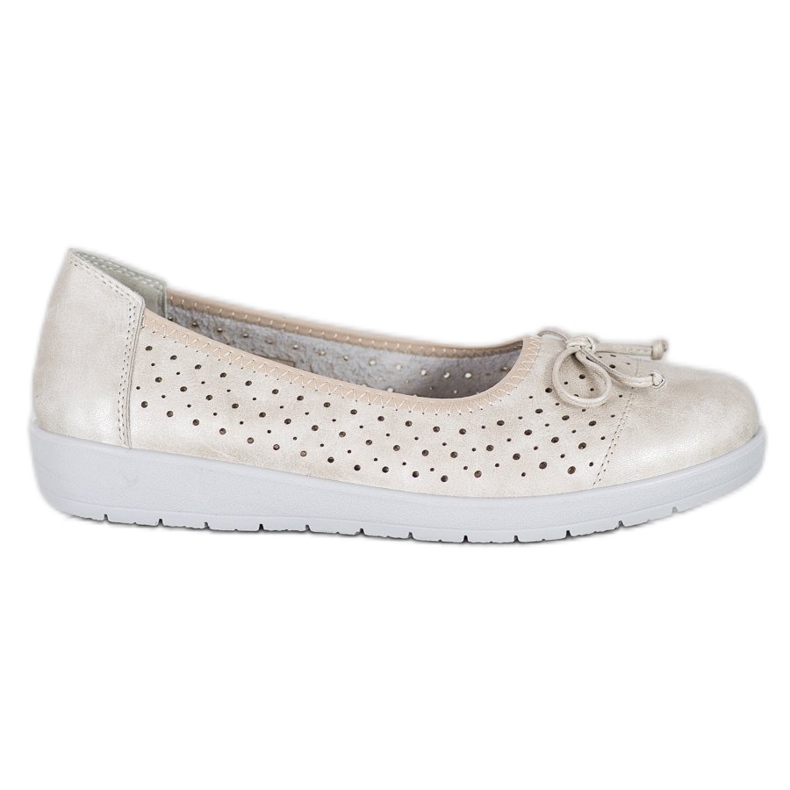 SHELOVET Ballerina traforata sulla piattaforma d'oro