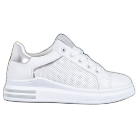 Weide Sneakers in ecopelle bianco