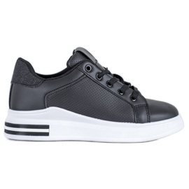 Weide Sneakers in ecopelle nero