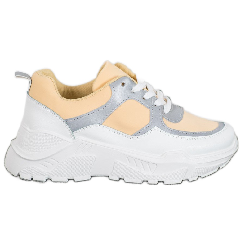 SHELOVET Sneakers Gialle Classiche bianca giallo