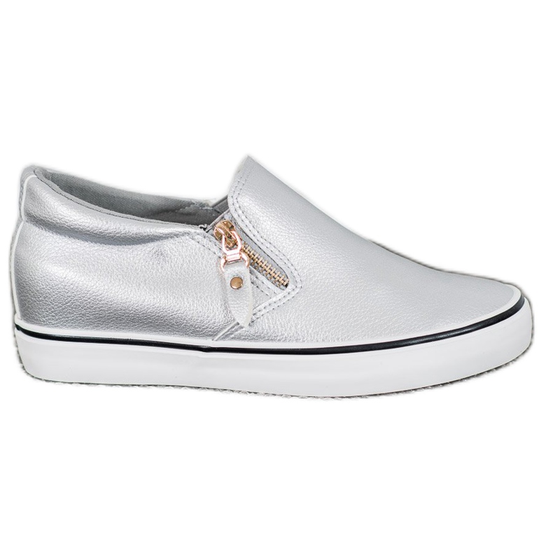 SHELOVET Slip On Grigi Con Cerniera grigio