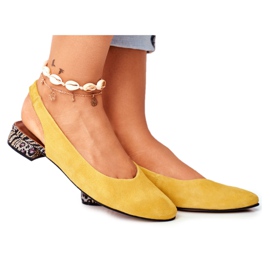 Décolleté in pelle Slip-on Maciejka Miami Giallo 04482-07