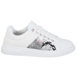 SHELOVET Comode scarpe da ginnastica bianche bianco
