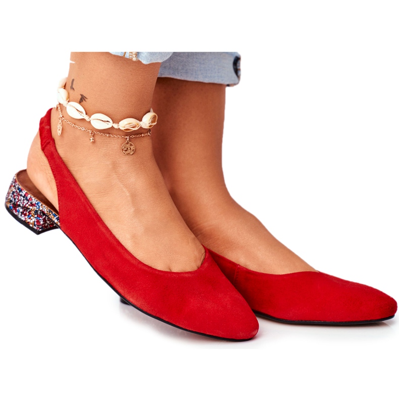 Décolleté senza lacci in pelle da donna Maciejka Miami Red 04482-08 rosso