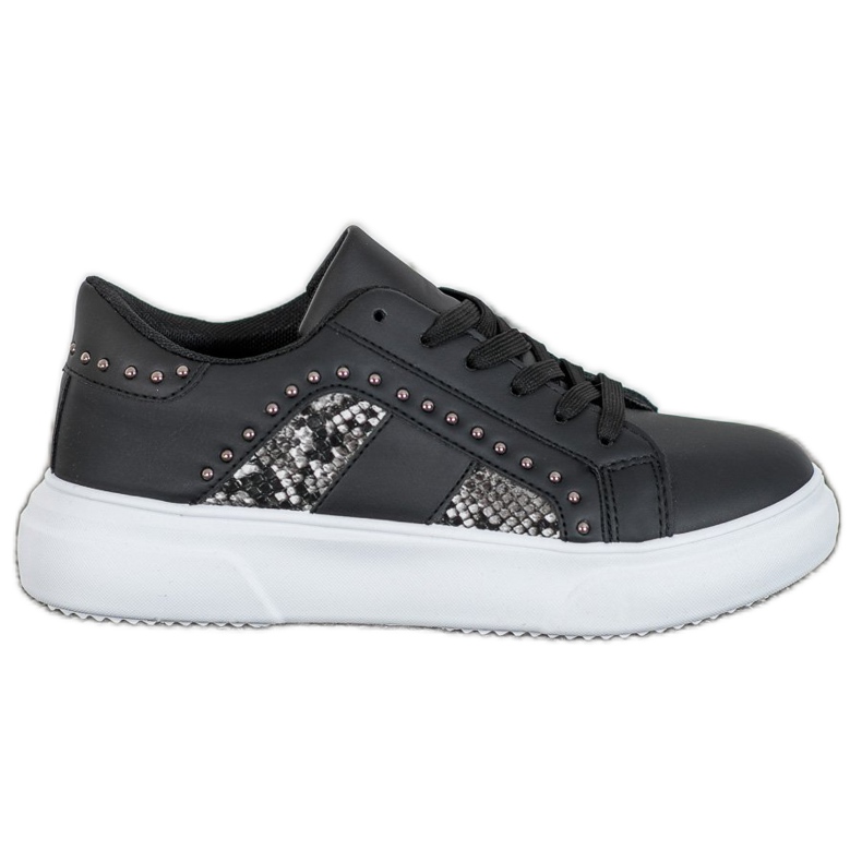 SHELOVET Sneakers alla moda sulla piattaforma nero