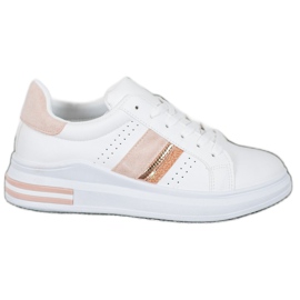 SHELOVET Scarpe da ginnastica alla moda bianca