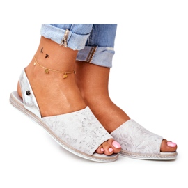 Sandali Bassi da Donna Sergio Leone Argento SK030 grigio