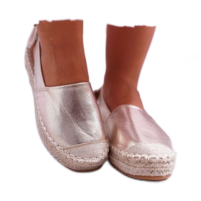 FRJ Espadrillas da donna Golden Contour d'oro