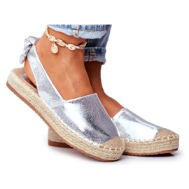 FRJ Espadrillas Contour Argento da donna grigio