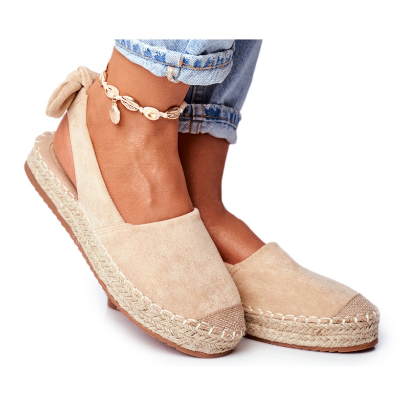 FRJ Espadrillas Donna Camoscio Beige Contour