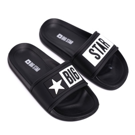 Pantofole nere per bambini e ragazzi Big Star DD374150 nero