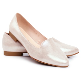 Ballerine da donna Sergio Leone Beige Oro BL610 d'oro