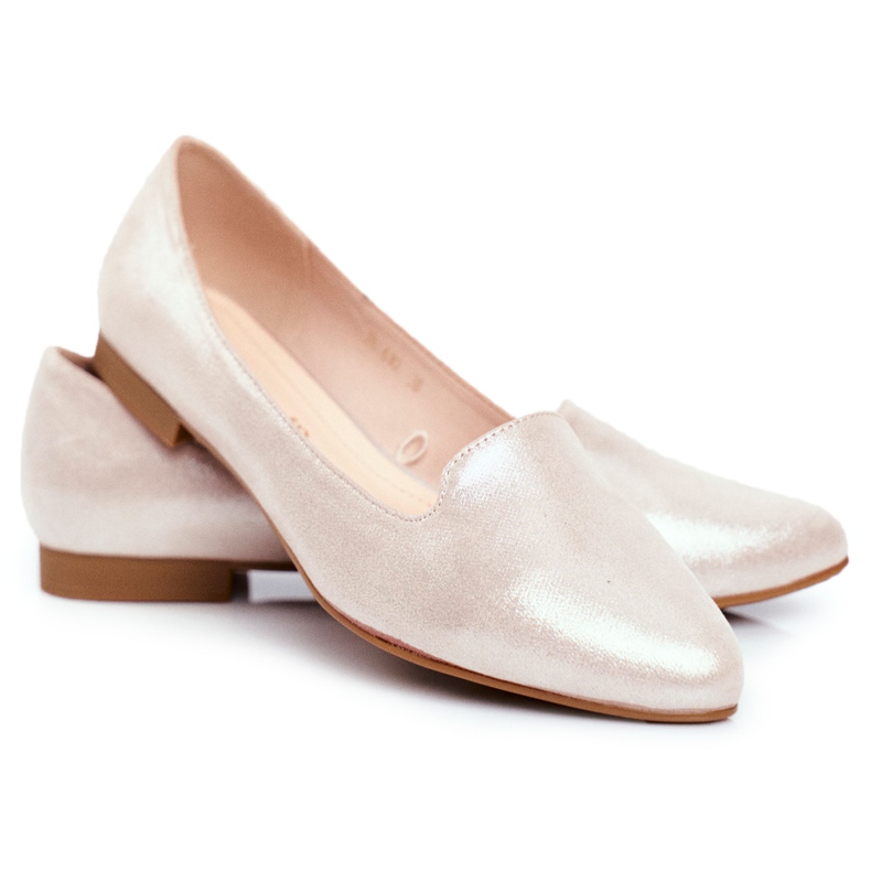 Ballerine da donna Sergio Leone Beige Oro BL610 d'oro