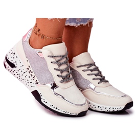 Scarpe sportive da donna con suola spessa bianca Nokian bianco multicolore