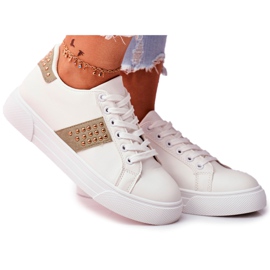 FW1 Cinturini per scarpe sportive da donna bianche e verdi bianco