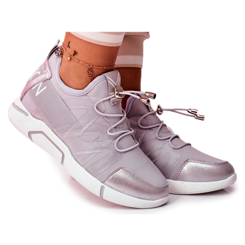 SEA Scarpe sportive da donna con cerniera e guardolo in terfin grigio