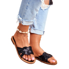 FRJ Pantofole Eleganti da Donna Nere Mariah nero