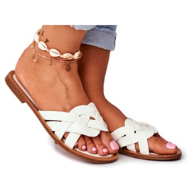 FRJ Pantofole Eleganti da Donna Bianche Mariah bianco