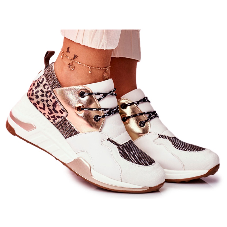 Moow Scarpe Sportive da Donna Sneakers Oro Bianco Sempre multicolore giallo