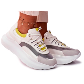 Moow Scarpe Sportive Donna Sneakers Bianco Moretti giallo