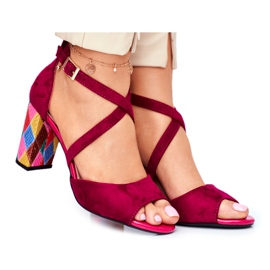 Sandali Da Donna Con Tacco Alto Sergio Leone Fucsia SK865 rosa