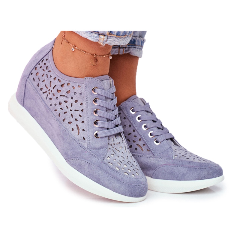 Sneakers da Donna Sergio Leone Traforate Blu PB122