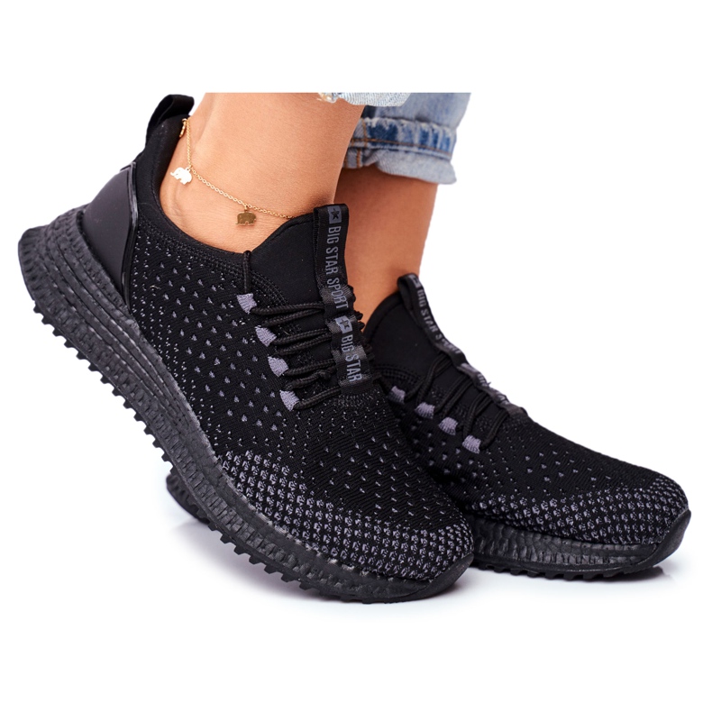 Scarpe Sportive da Donna Sneakers Big Star Nere FF274962 nero