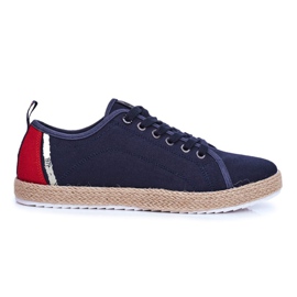 Sneakers da uomo Big Star Espadrillas Navy Blue FF174154 blu navy