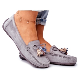 EVE Mocassini Donna Scamosciato 20PB35-2003 Grigio Donna Mia