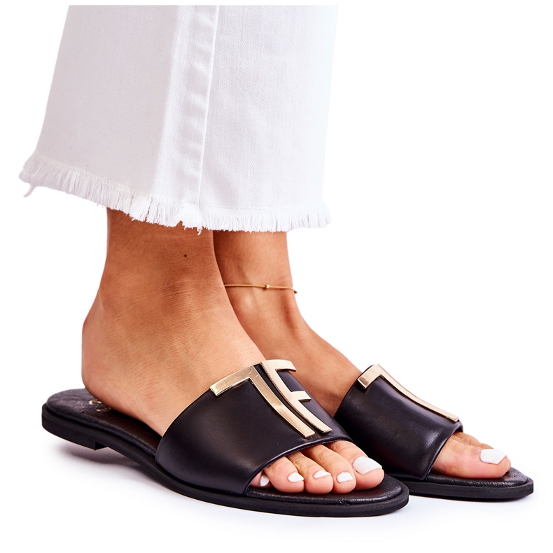 Ciabatte Eleganti da Donna Nere Nicole Dilmah nero