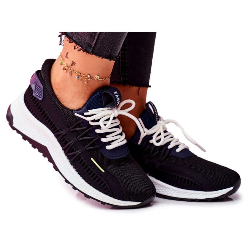 BUGO Scarpe Sportive Donna Sneakers Nere Pamela nero