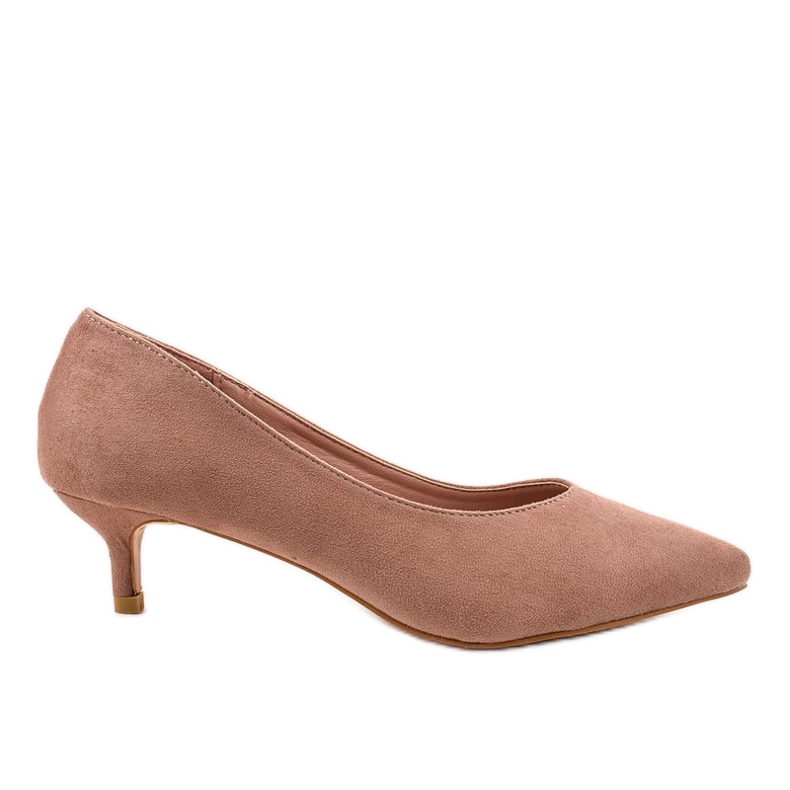 Décolleté rosa su tacco LEI-167
