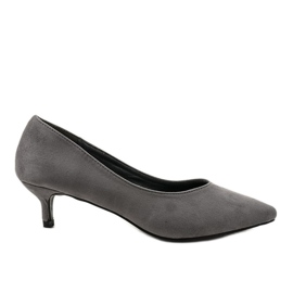 Décolleté grigie su tacco LEI-167 grigio