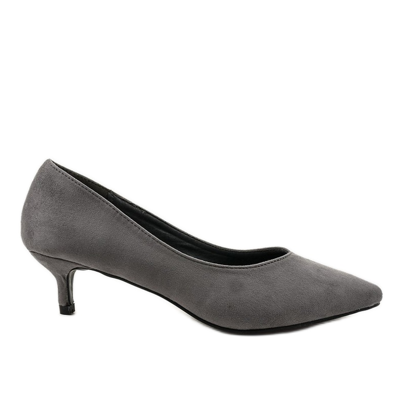 Décolleté grigie su tacco LEI-167 grigio