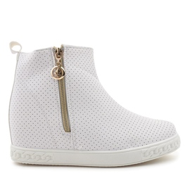 Stivaletti sneakers bianche A03 bianca