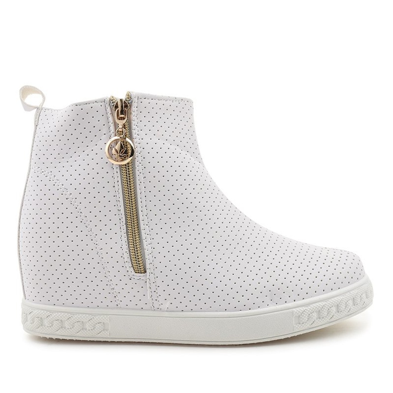 Stivaletti sneakers bianche A03 bianca
