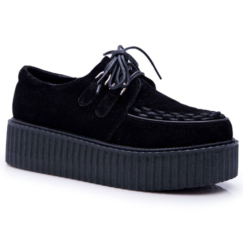 Smith's Creepers in camoscio nero sulla piattaforma Gocain