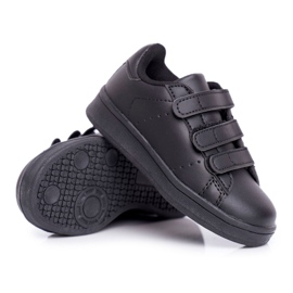 FRROCK Scarpe Sportive Bambino Gioventù Fifi Nere con Velcro nero
