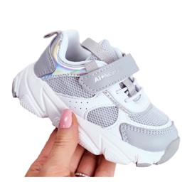 Scarpe Sportive Bambino Grigie ABCKIDS B011104349 bianca grigio