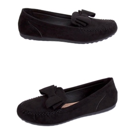 Nero Mocassini neri da donna B2020-6 Black