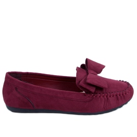 Mocassini donna bordeaux B2020-6 Wine rosso