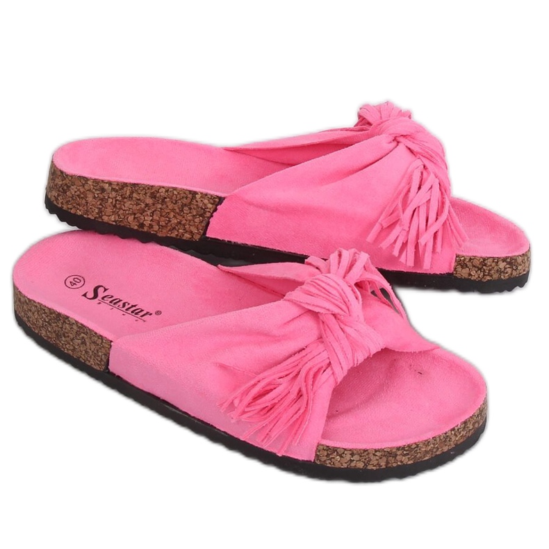 Pantofole boho rosa da donna CK136P Fushie
