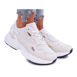 FRJ Scarpe Sportive Donna Bianche Beige Szantal bianco marrone