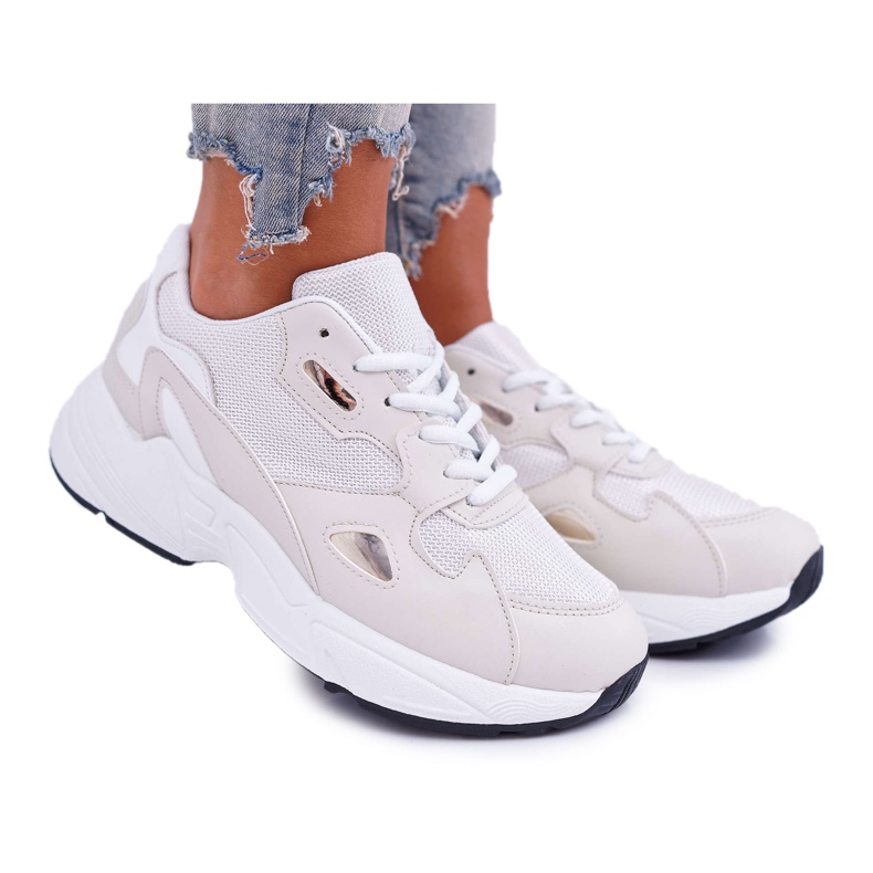 FRJ Scarpe Sportive Donna Bianche Beige Szantal bianca marrone