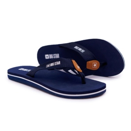 Pantofole da donna Infradito Big Star Navy Blue DD274A254 blu navy